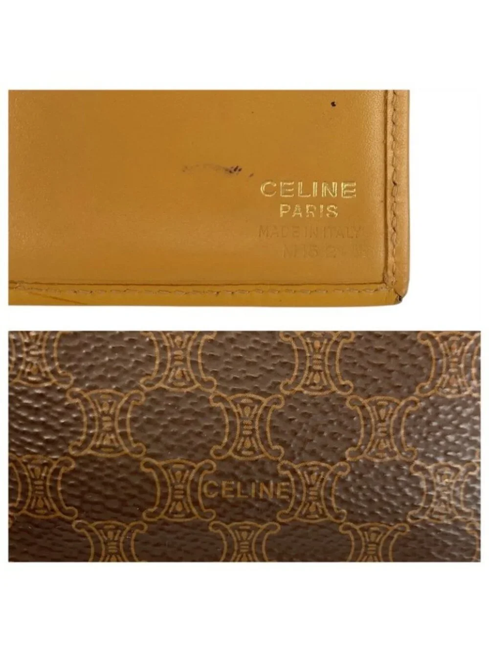 Celine Macadam Brown Wallet Billfold - Picture 3 of 9
